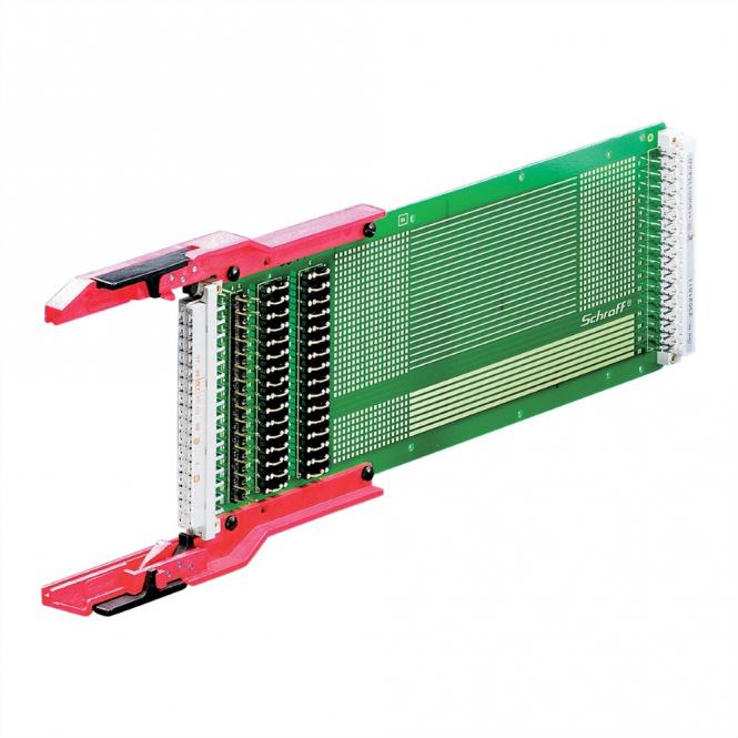 Adaptateur de test pour connecteur DIN type D, 3 U, 160mm, U 