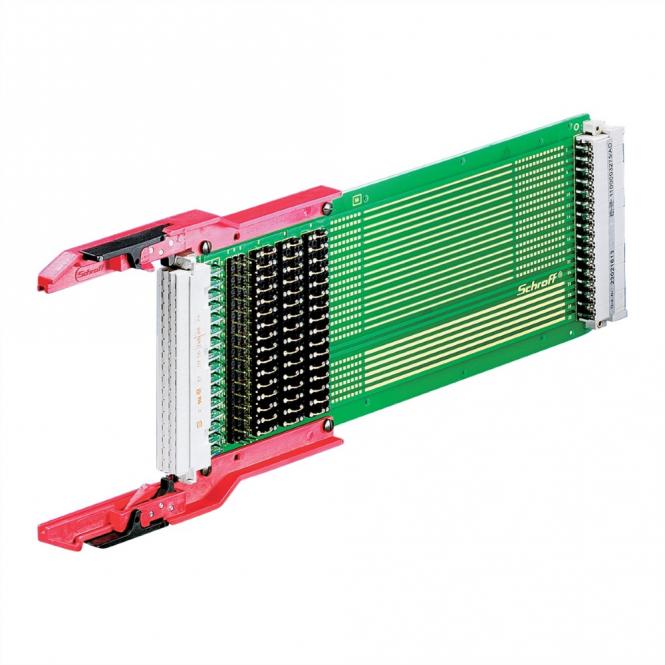Adaptateur de test pour connecteur DIN type F, 6 U, 160mm, U/I 