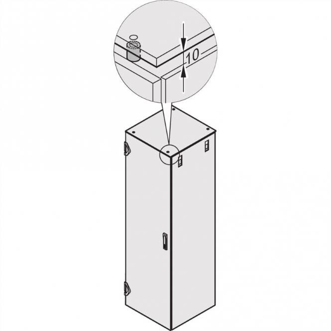 Entretoise pour capot supérieur Varistar, pour capot supérieur plat fermé de 10mm 