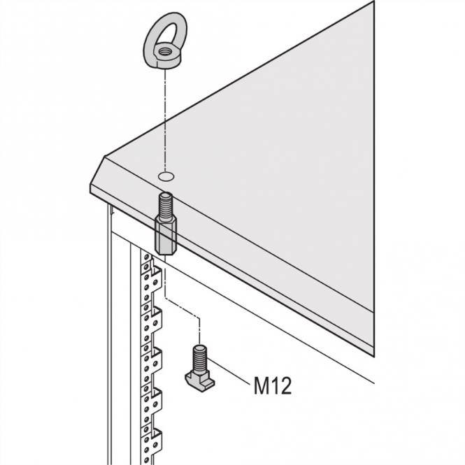Varistar Kit d'anneau de levage pour capot supérieur de ventilateur 