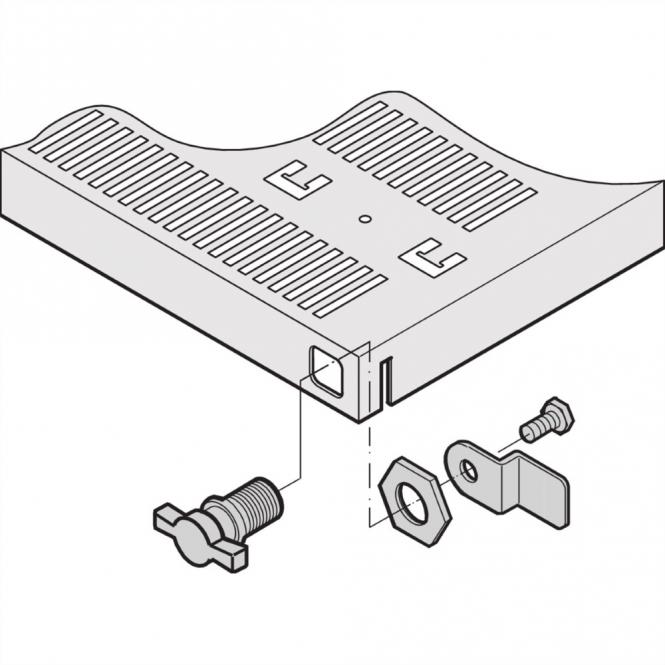 Accessoires pour tablettes télescopiques 19-pouces, T?bar Lock 