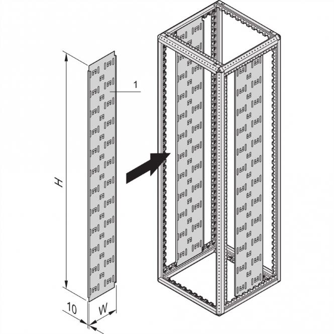 Panneau de câbles Varistar, 1800H 250W 