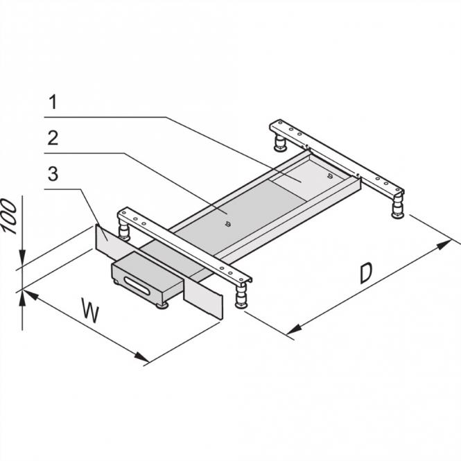 Kippschutz ausziehbar, KIPPSCHUTZ 800, 900, RAL7021 