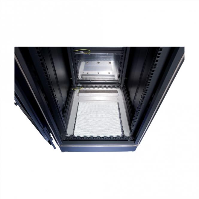 Bodenblech EMV, perforiert, mit Kableinführung, BODENBL.PERF.800 x X800, EMC 