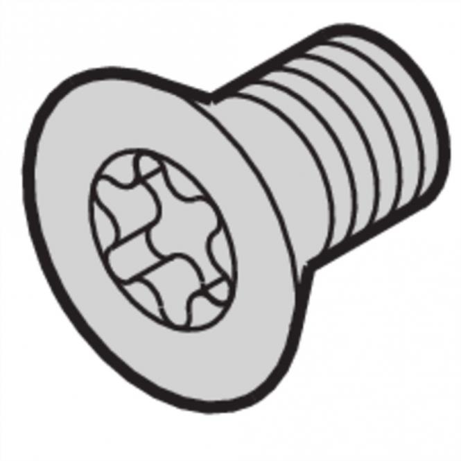 Senkkopfschraube, SENKSCHRAUBE M5X12 TORX 4STK 
