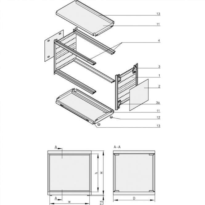 ratiopacPRO air Gehäuse, RATIO.AIR FB 3/4HE, 42TE 375T 