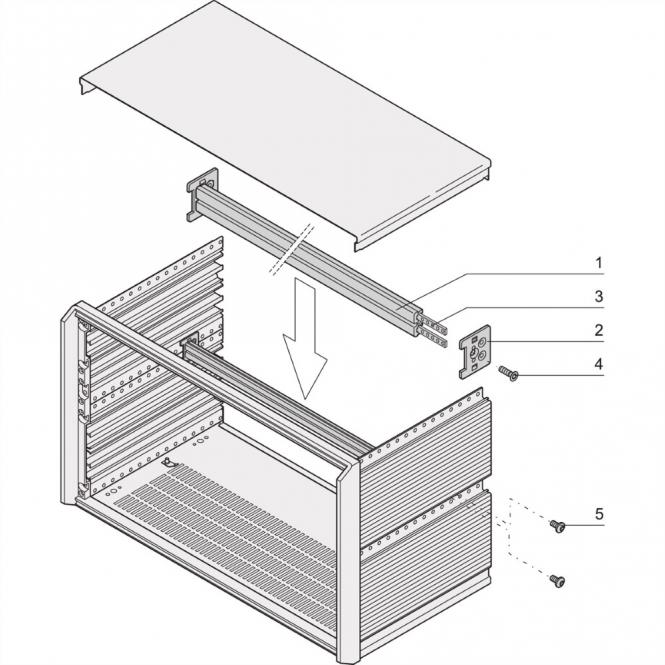 PropacPRO Centre de rail horizontal Type ST-C, 84 CV 