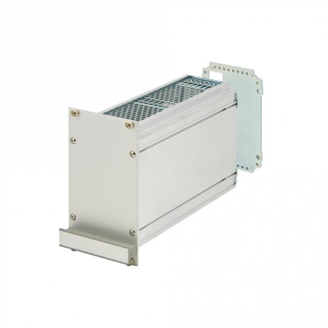 Frame Type Plug-In Unit PRO Kit, Perforated Covers, 1 Connector, 3 U, 21 HP, 227mm 