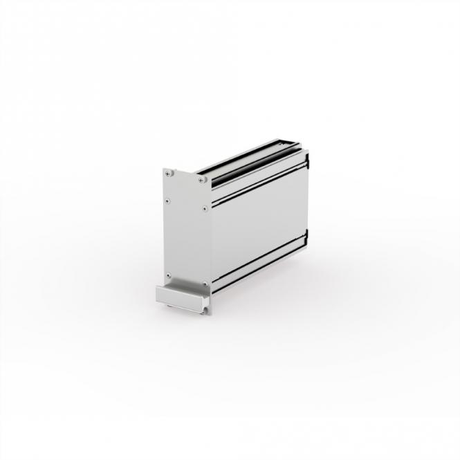 Unité enfichable PRO, capot lisse, 1 connecteur, 3 U, 10 HP, 167mm 