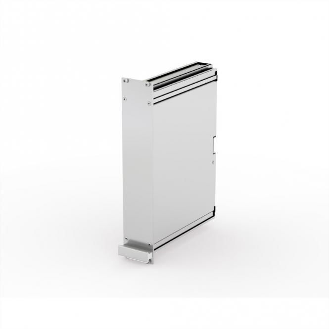 cadre, unité enfichable PRO, couvercle lisse, 1 connecteur, 6 U, 10 HP, 167mm 