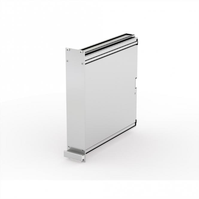 Unité enfichable de type cadre PRO, couvercle lisse, 1 connecteur, 6 U, 10 HP, 227mm 