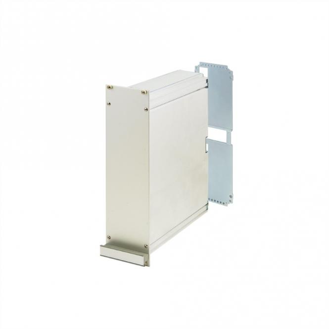 Unité enfichable de type cadre PRO, couvercle lisse, 1 connecteur, 6 U, 12 HP, 227mm 