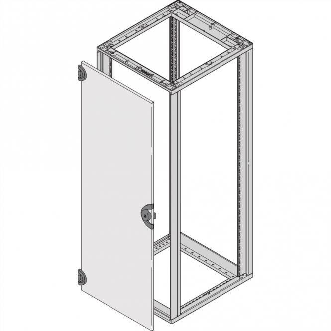 Porte en acier Novastar, Angle d'ouverture à 180°, RAL 7035, 43 U 553W 