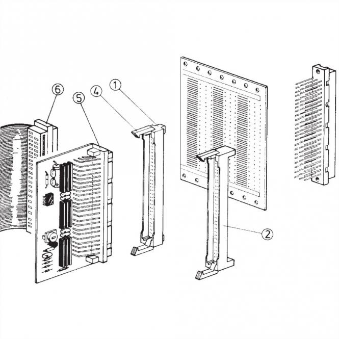 Boîtier de connexion pour types C et R, vierge, fond de panier Épaisseur 1,6mm 