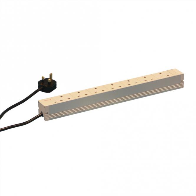 Bâti de prises, BS, 7 prises, 19-pouces 