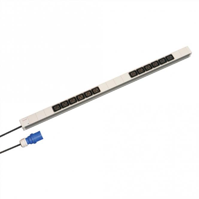 Bâti de prises, IEC C19, 16A, fiche IEC 60309, 12x IEC C19 