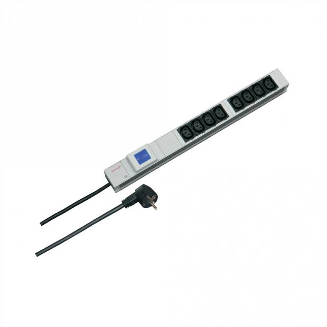 STECKDL.8XIEC C13 AMP.METER 