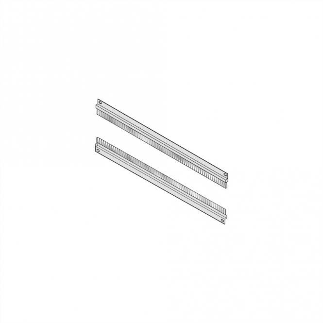 19-Zoll-Kabeldurchführung mit Bürstenleiste, 19-ZollKAB.DURCHFUEHRUNG 1HE, 2ST 