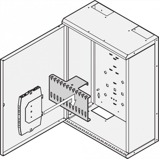 Support de cassette d'épissure pour boîtier LAN 