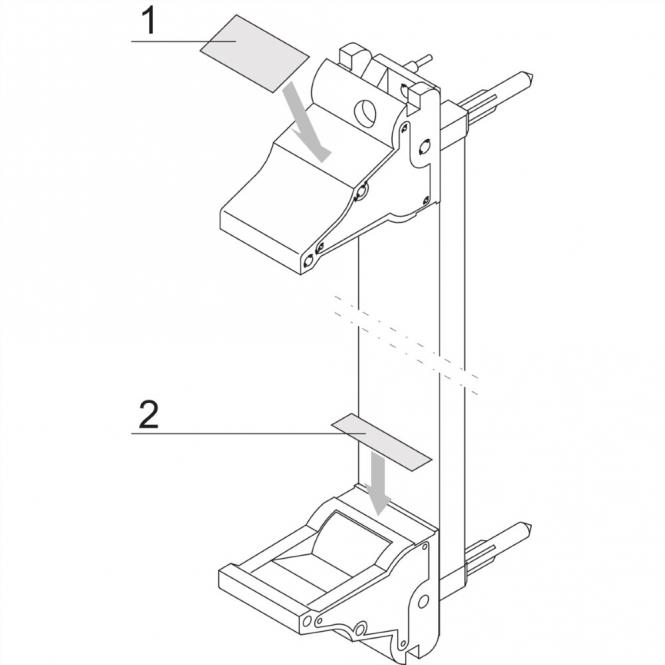 Beschriftungsstreifen für Griffe, CompactPCI / VME64x Anwendung, BESCHRIF.STREIF.19X4,8 320ST 