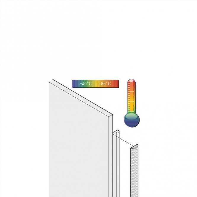 Front Panel EMC Textile Shielding Kit, -40 ? +85°C, 6 U, 10 pièces 