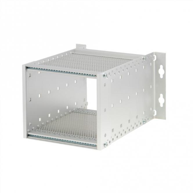 EuropacPRO 19-pouces Kit sous-rack pour connecteur DIN, montage mural, non blindé, 3 U, 205mm 