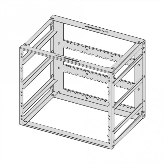 On Board Rack 9 U, 84 HP 