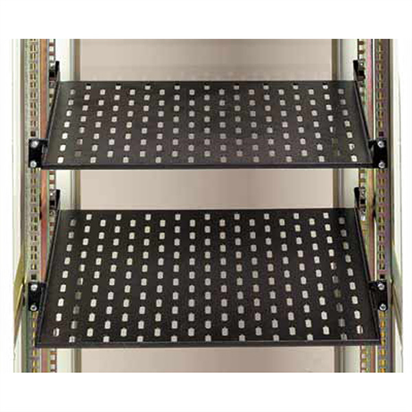 19-Zoll-Geräteträger, 1 HE, 435 x 150mm, max. 15kg, schwarz 