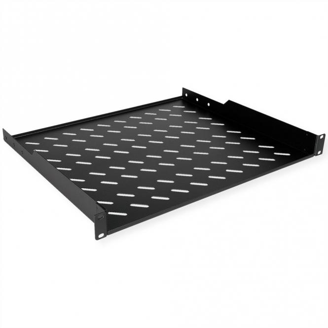 19-pouces Etagère 1U 400P, 15kg de charge noir 