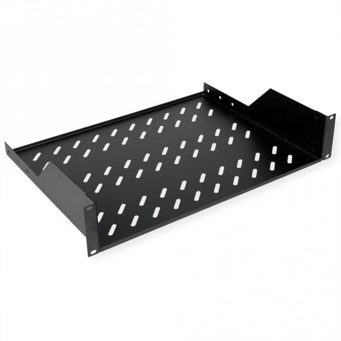 19-pouces Etagère 2U 350P, 25kg de charge noir 