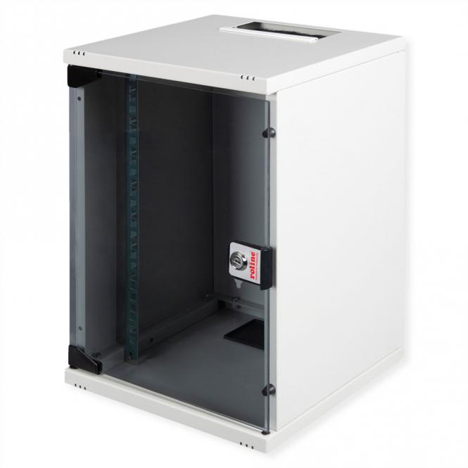 10-Zoll Wandgehäuse 9 HE, 312x300 BxT grau 