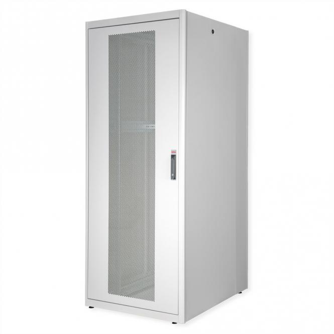 19-Zoll Serverschrank Basic 42 HE, 800x1000 BxT perforiert grau 
