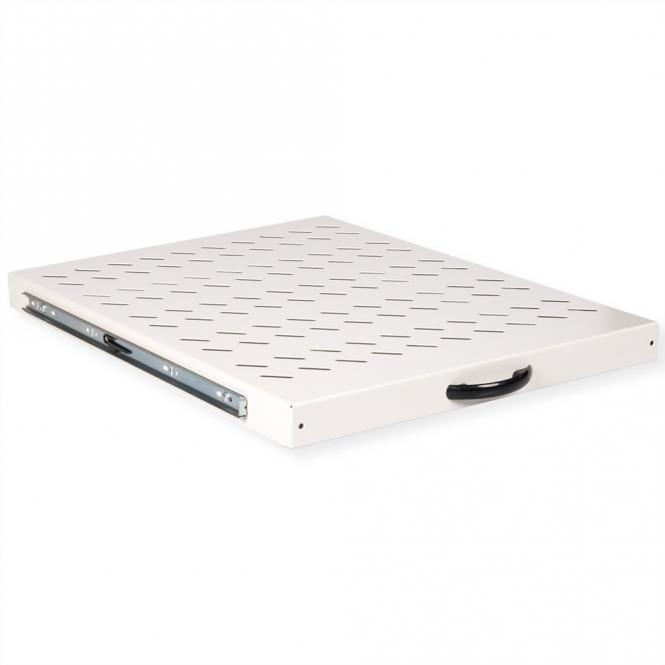 19-pouces Etagère 1U, extractible 550P 25kg gris 