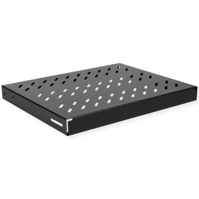 19-pouces Etagère 1U, 350P 50kg noir 