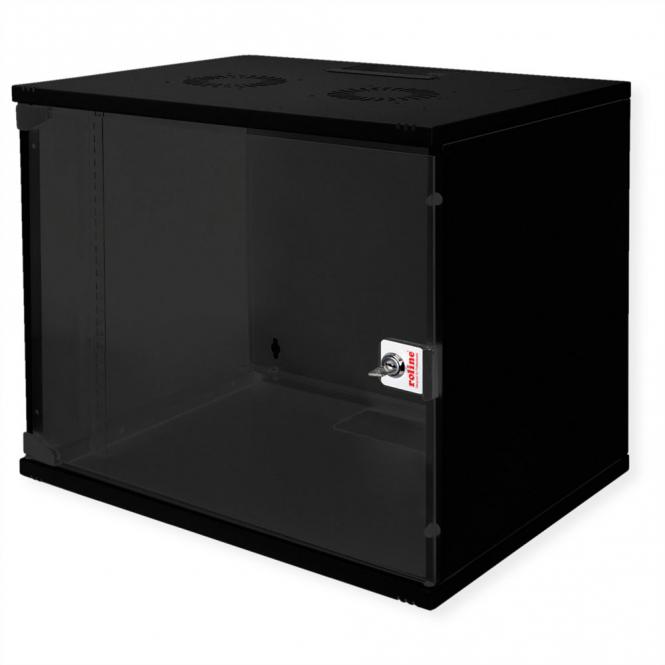 19-Zoll Wandgehäuse Basic 9 HE, 540x400 BxT Bausatz schwarz 