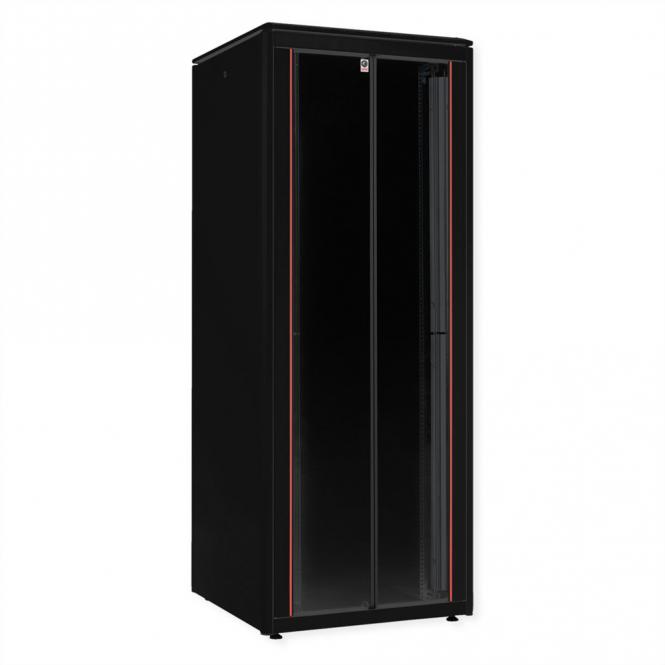 19-Zoll Netzwerkschrank Pro 47 HE, 800x800 BxT Glastür schwarz 